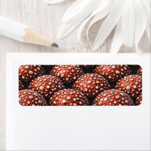 Mutant veggie pattern, unique earthy return addres address label