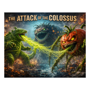 Mutant veggie semi gloss poster