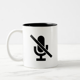 'Mute' Pictogram Mug