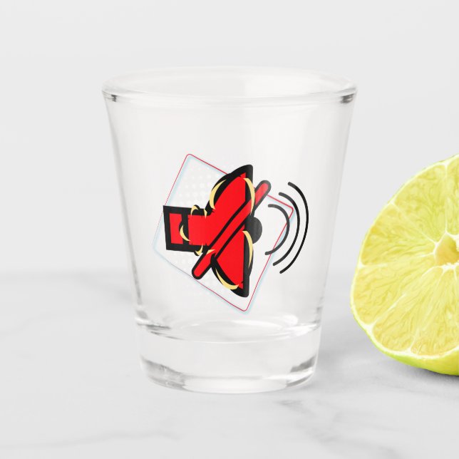 Mute Shot Glass (Front)