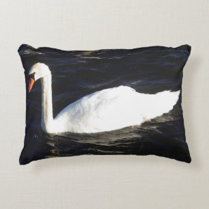 Mute Swan accent pillow