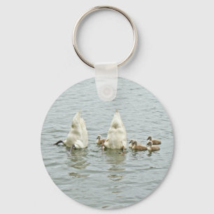 Mute Swan Famly Key Ring