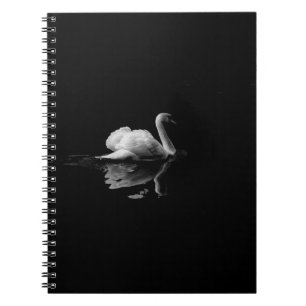 MUTE SWAN IN LOW LIGHT PHOTOGRAPHY NOTEBOOK