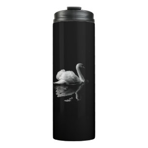 MUTE SWAN IN LOW LIGHT PHOTOGRAPHY THERMAL TUMBLER