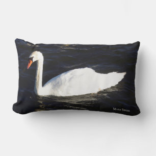 Mute Swan lumbar pillow