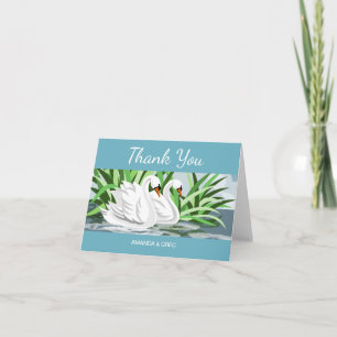 Mute Swan Wedding Thank You Card