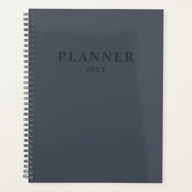muted blue, ash blue custom Planner (Front)