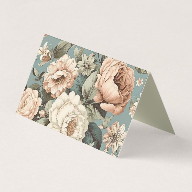 Muted Botanical Dream Business Card (Front)