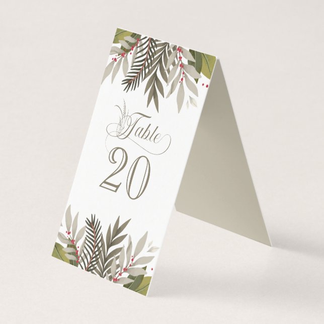 Muted Botanicals Wedding Reception (Back)