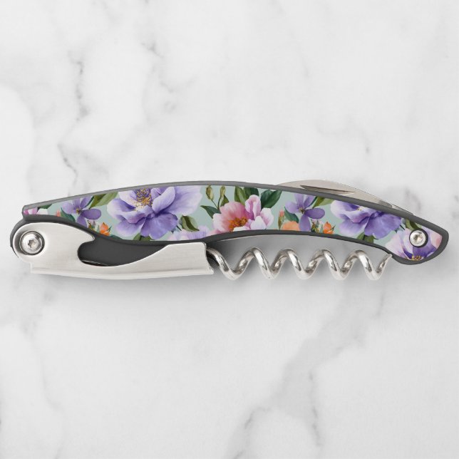 Muted Colorful Flowers Boho flower  Corkscrew (Front)
