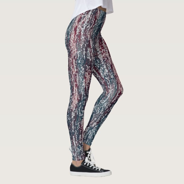 Muted Colour Pattern Leggings (Right)