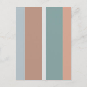 Muted colours stripes postcard