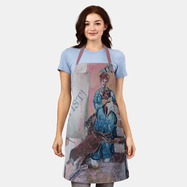 muted colours very soft like Monet painting  Apron (Worn)