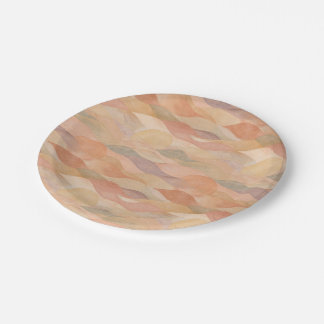 Muted Desert Sunset Abstract Paper Plates
