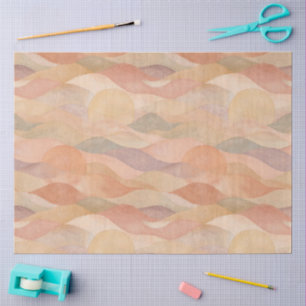 Muted Desert Sunset Abstract Tissue Paper