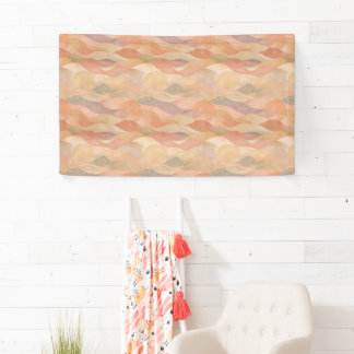 Muted Desert Sunset Abstract Wall Banner