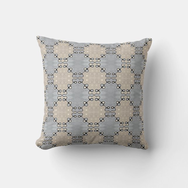 Muted Earth Toned Pattern  Cushion (Front)