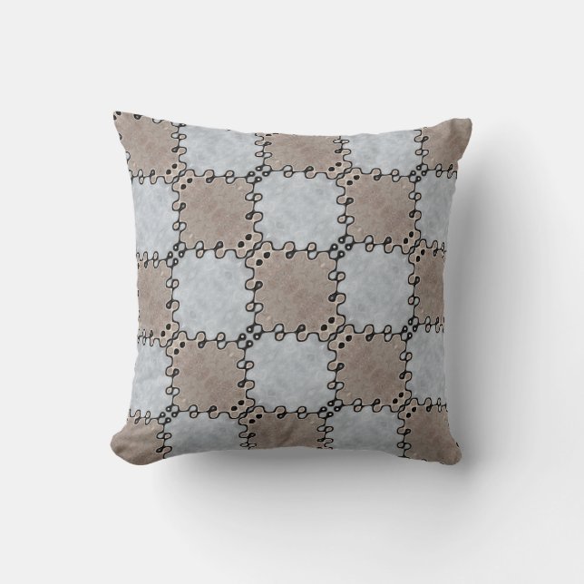 Muted Earth Toned Pattern  Cushion (Front)