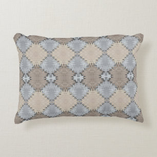 Muted Earth Toned Pattern Decorative Cushion