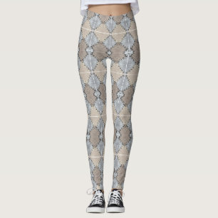Muted Earth Toned Pattern Leggings