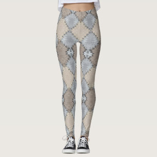 Muted Earth Toned Pattern Leggings