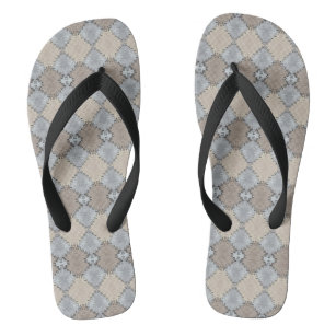 Muted Earth Toned Pattern Thongs