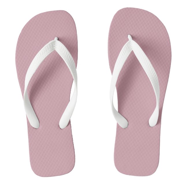 Muted Elegance - Misty Rose Thongs (Footbed)