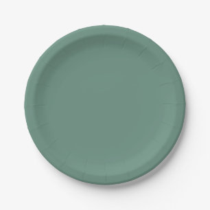 Muted Elegance - Ocean Teal Paper Plate