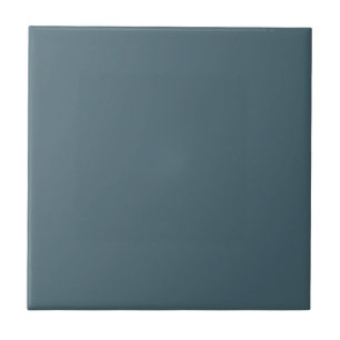 Muted Elegance  Slate Blue Decorative Ceramic Tile
