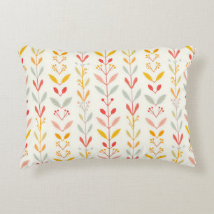 Muted Fall Stripes Decorative Cushion