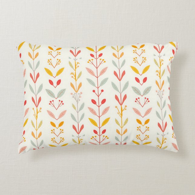 Muted Fall Stripes Decorative Cushion (Front)