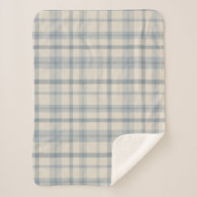 Muted Farmhouse Blue Plaid Baby Boy's Nursery