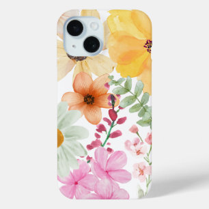Muted Floral iPhone Case Aesthetic Soft-Style