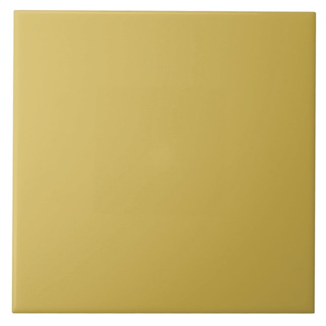 Muted Gold  Ceramic Tile (Front)