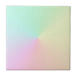 Muted Gradient Ombre Rainbow Pastel Aesthetic  Ceramic Tile<br><div class="desc">Beautiful digital watercolor pink purple peach yellow blue muted gradient ombre design. Gradient gift. Personalised Gradient gifts. Student dorm room gift in preppy pastel gradient colours.</div>