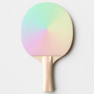Muted Gradient Ombre Rainbow Pastel Aesthetic   Ping Pong Paddle
