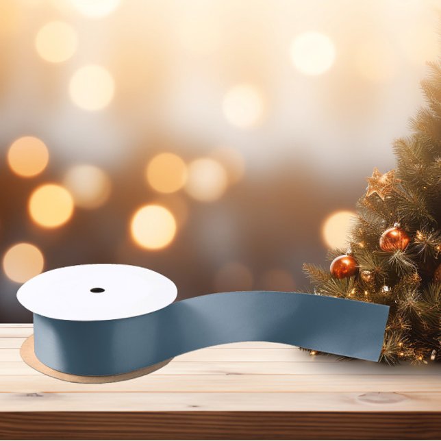 Muted Grayish Blue Satin Ribbon (Creator Uploaded)