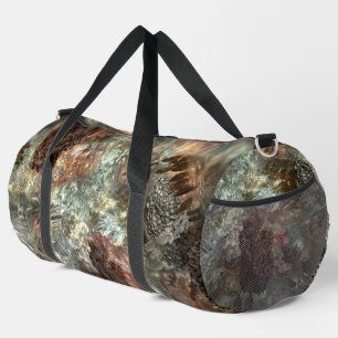 Muted Layers of Brown Crystals Duffle Bag