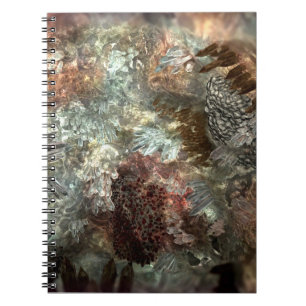 Muted Layers of Brown Crystals Notebook