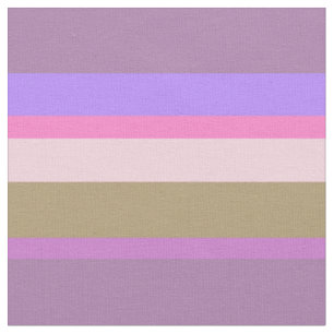 Muted Mauve & Lilac Horizontal Stripes Fabric