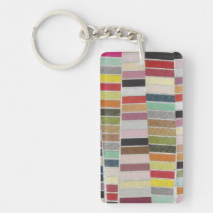 Muted Multicolor Swatches Key Ring