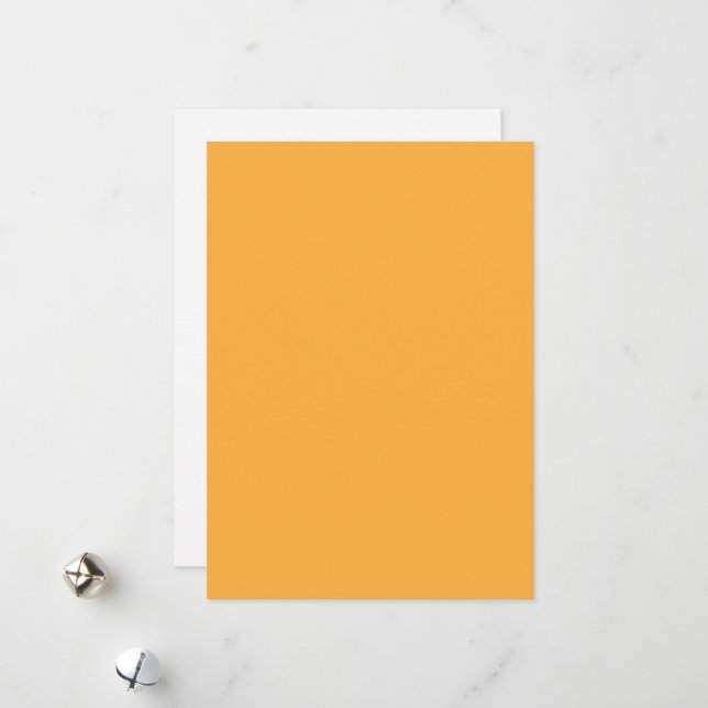 Muted Orange Background Texture for Web and Print Holiday Card (Front/Back In Situ)