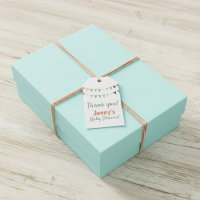 Muted Pastel Bunting Thank You Baby Shower