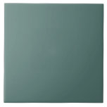 Muted Pine Green Ceramic Tile. Tile<br><div class="desc">This ceramic tile I colored a muted pine green color. A very smart color and very much on trend at the moment. My aim in my store is to give a selection of colors and I could not miss this one out. This color tile would blend very well with a...</div>