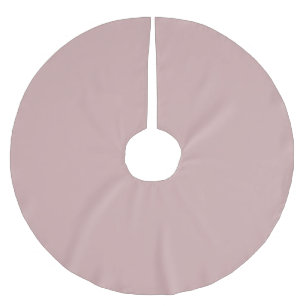 muted pink solid  brushed polyester tree skirt