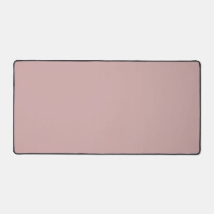 muted pink solid desk mat