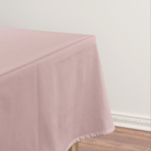 muted pink solid tablecloth