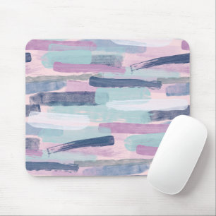 Muted Pinks & Purples Striped Mousepad