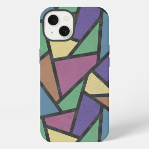 Muted rainbow colors mosaic pattern Case-Mate iPho iPhone 13 Case