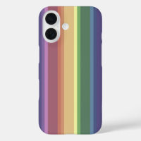 Muted rainbow stripes Case-Mate iPhone case